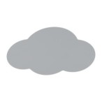 Sieninis šviestuvas CLOUD 2xG9 PILKA