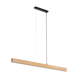 Pakabinamas šviestuvas TEO 1xLED 13W 3000K (Šilta balta) JUODA, PUŠIES