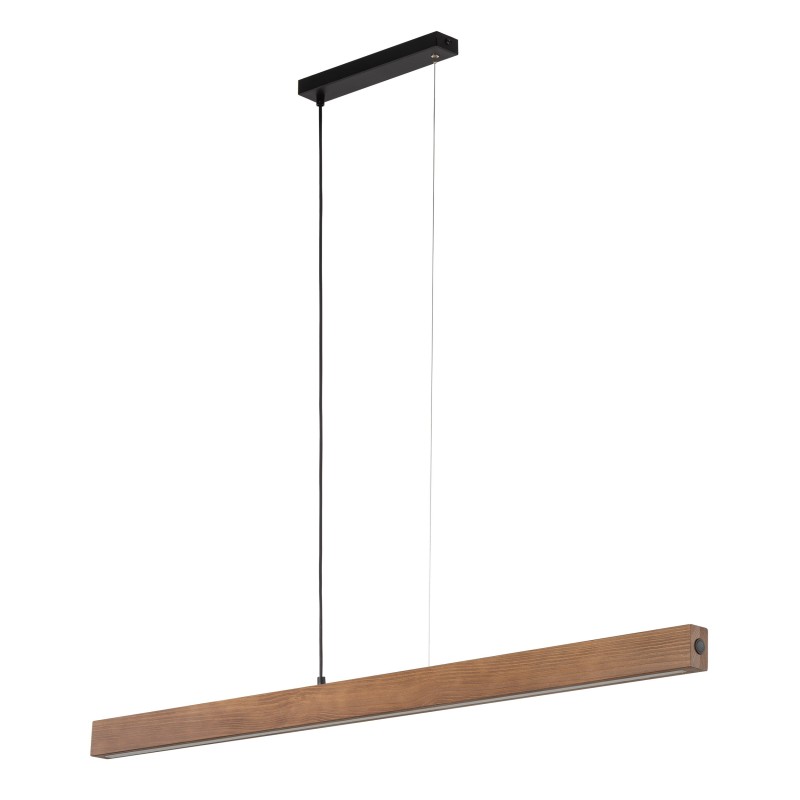 Pakabinamas šviestuvas TEO 1xLED 13W 3000K (Šilta balta) RIEŠUTO, JUODA