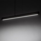 Pakabinamas šviestuvas TEO 1xLED 13W 3000K (Šilta balta) RIEŠUTO, JUODA