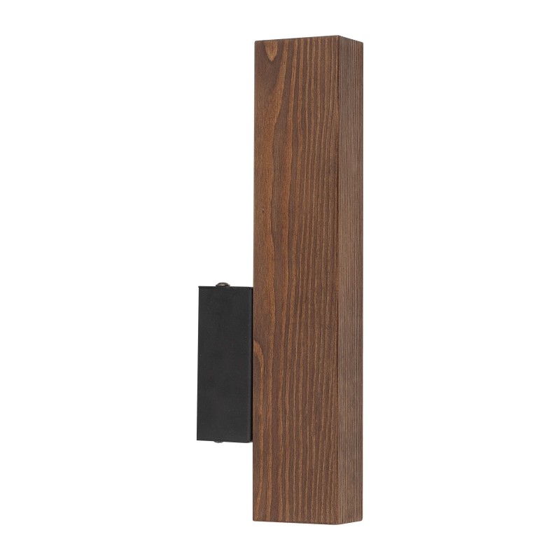Sieninis šviestuvas TEO 1xLED 3W 3000K (Šilta balta) RIEŠUTO, JUODA