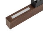 Sieninis šviestuvas TEO 1xLED 3W 3000K (Šilta balta) RIEŠUTO, JUODA