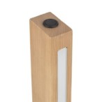 Stalinis šviestuvas TEO 1xLED 6W 3000K (Šilta balta) PUŠIES, JUODA
