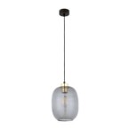 Pakabinamas šviestuvas OMEGA 1xE27 JUODA, AUKSO