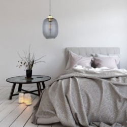 Pakabinamas šviestuvas OMEGA 1xE27 JUODA, AUKSO