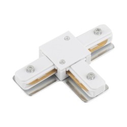 Bėginės sistemos TRACER 1-fazės priedas - T formos sujungimas BALTA