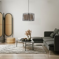 Pakabinamas šviestuvas HARMONY 1xE27 JUODA