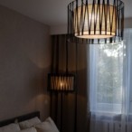 Pakabinamas šviestuvas HARMONY 1xE27 JUODA