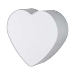 Sieninis šviestuvas HEART 2xE27 BALTA