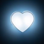 Sieninis šviestuvas HEART 2xE27 BALTA
