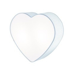 Sieninis šviestuvas HEART 2xE27 BALTA