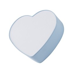 Sieninis šviestuvas HEART 2xE27 BALTA