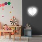 Sieninis šviestuvas HEART 2xE27 BALTA