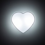Sieninis šviestuvas HEART 2xE27 BALTA