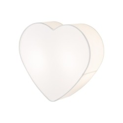 Sieninis šviestuvas HEART 2xE27 BALTA