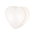 Sieninis šviestuvas HEART 2xE27 BALTA