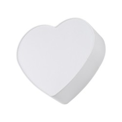Sieninis šviestuvas HEART 2xE27 BALTA
