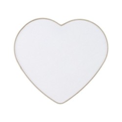 Sieninis šviestuvas HEART 2xE27 BALTA