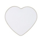 Sieninis šviestuvas HEART 2xE27 BALTA