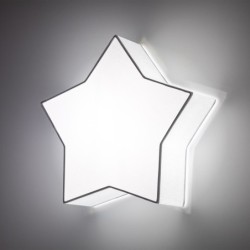 Sieninis šviestuvas STAR 2xE27 BALTA