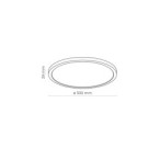 Lubinis šviestuvas AQUA 1xLED 4W 3000, 4000, 6500K (CCT keičiama) JUODA, BALTA