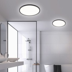 Lubinis šviestuvas AQUA 15W 3000, 4000, 6500K (CCT keičiama) JUODA, BALTA