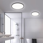 Lubinis šviestuvas AQUA 15W 3000, 4000, 6500K (CCT keičiama) JUODA, BALTA
