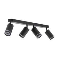 Lubinis pakreipiamas šviestuvas JET 4xGU10 JUODA