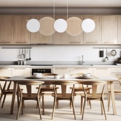 Pakabinamas šviestuvas PULSE 5xE27 BALTA, PUŠIES