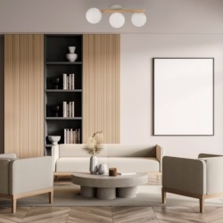 Lubinis šviestuvas ESTERA 3xG9 BALTA, PUŠIES