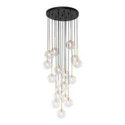 Pakabinamas šviestuvas NILOS 1xG9 JUODA, AUKSO
