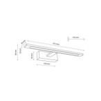 Sieninis šviestuvas GALLERY 1xLED 12W 4000K (Neutrali balta) JUODA