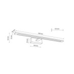 Sieninis šviestuvas GALLERY 1xLED 20W 4000K (Neutrali balta) JUODA