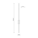 Sieninis šviestuvas FLASH 1xLED 4W 3000K (Šilta balta) JUODA