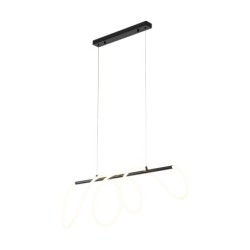 Pakabinamas šviestuvas FLEXI 1xLED 45W 4000K (Neutrali balta) JUODA