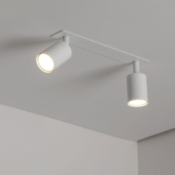 Įmontuojamas pakreipiamas šviestuvas NEX 2xGU10 BALTA