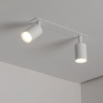 Įmontuojamas pakreipiamas šviestuvas NEX 2xGU10 BALTA