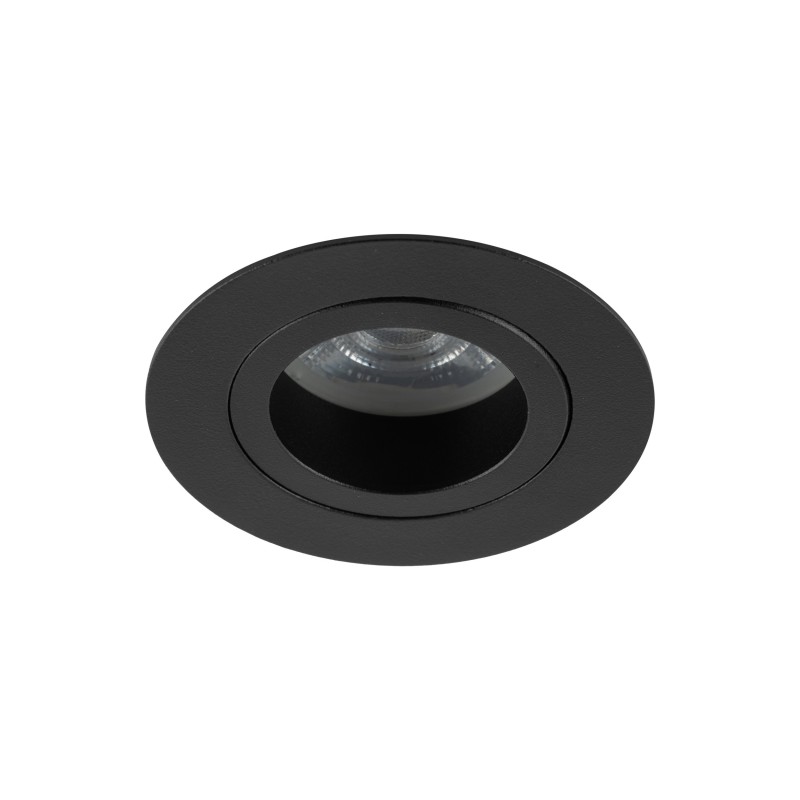 Įmontuojamas šviestuvas AURA 1xGU10 JUODA IP65