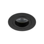 Įmontuojamas šviestuvas AURA 1xGU10 JUODA IP65