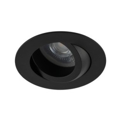 Įmontuojamas šviestuvas AURA 1xGU10 JUODA IP65