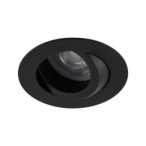 Įmontuojamas šviestuvas AURA 1xGU10 JUODA IP65