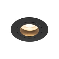 Įmontuojamas šviestuvas AURA 1xGU10 JUODA IP65