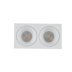 Įmontuojamas šviestuvas PRISMA 2xGU10 BALTA IP65