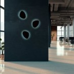 Sieninis šviestuvas STONE 3xG9 JUODA