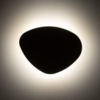 Sieninis šviestuvas STONE 3xG9 JUODA