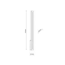 Sieninis lauko šviestuvas LINEA 1xLED 12W 3000K (Šilta balta) PILKA IP65