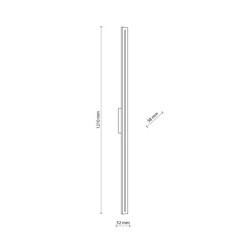 Sieninis lauko šviestuvas LINEA 1xLED 30W 3000K (Šilta balta) PILKA IP65