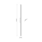 Sieninis lauko šviestuvas LINEA 1xLED 30W 3000K (Šilta balta) PILKA IP65