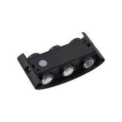 Sieninis lauko šviestuvas ARROW 6xLED 1W 3000K (Šilta balta) JUODA IP54