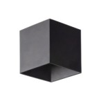 Sieninis lauko šviestuvas CUBE 2xLED 5W 3000K (Šilta balta) JUODA IP54